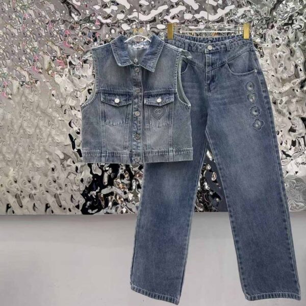 Chanel Denim Two-Piece Set