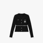 Chanel Logo Knit Cardigan