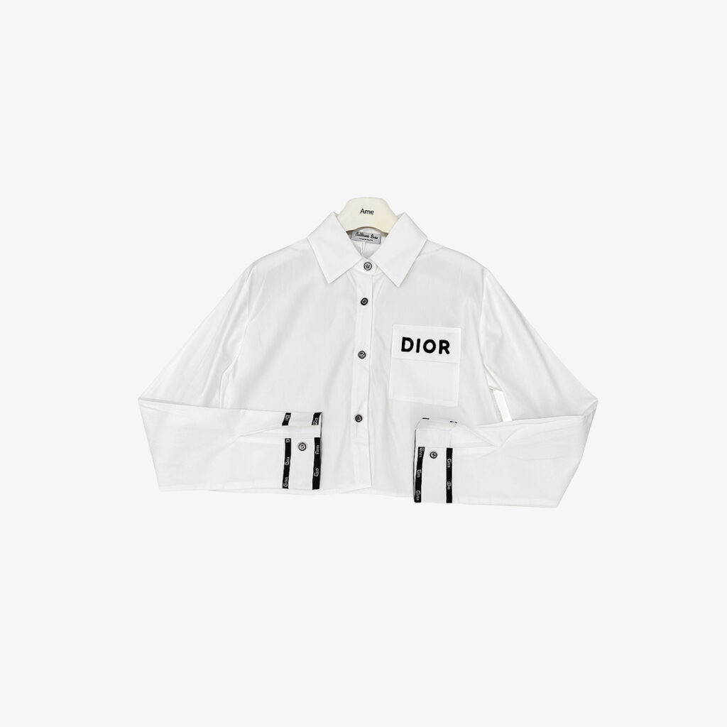 Dior Cropped White Shirt