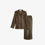 Fendi Logo-Print Silk Pyjama Set