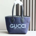 Gucci Totissima Reversible Tote Dark Blue Denim