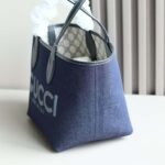Gucci Totissima Reversible Tote Dark Blue Denim