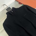 Loro Piana Ribbed Knit Half-Zip Sweater