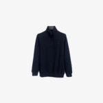 Loro Piana Ribbed Knit Half-Zip Sweater