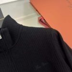 Loro Piana Ribbed Knit Half-Zip Sweater