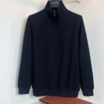 Loro Piana Ribbed Knit Half-Zip Sweater