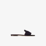 Loro Piana Summer Charms Suede Flat Mule