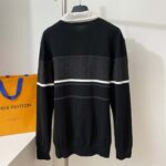 Louis Vuitton Monogram Jacquard Long-Sleeved Polo Shirt