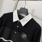 Louis Vuitton Monogram Jacquard Long-Sleeved Polo Shirt