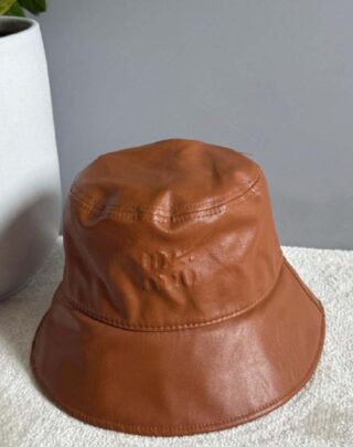 Miu Miu Leather Bucket Hat