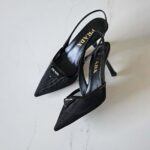 Prada Mesh Slingback Pumps