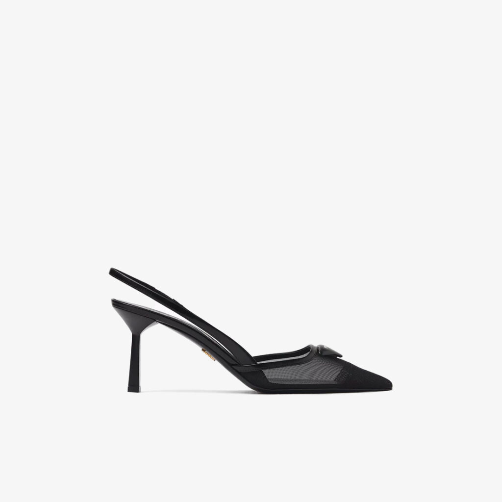Prada Mesh Slingback Pumps