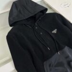 Prada Technical Ribbed Hoodie