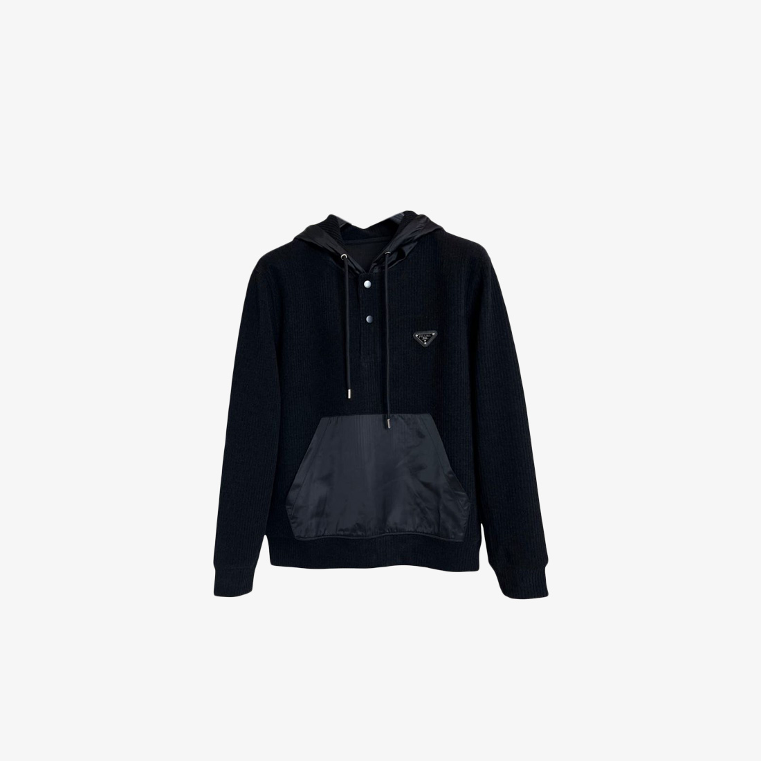 Prada Technical Ribbed Hoodie