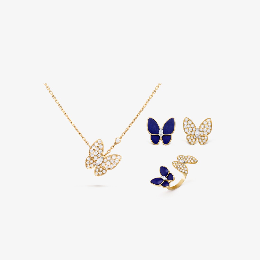 Van Cleef & Arpels Two Butterfly Full Set