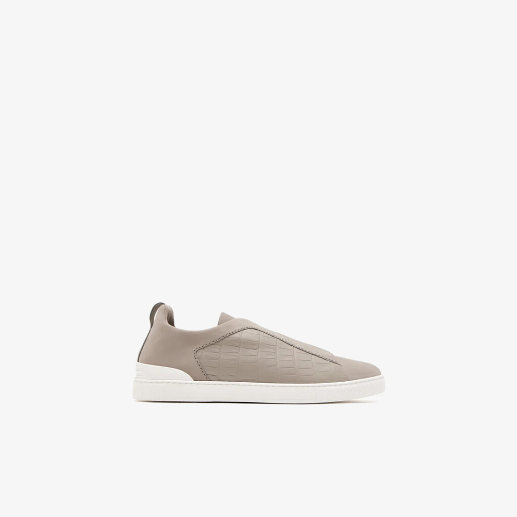 Zegna Crocodile-Pattern Triple Stitch™ Sneakers