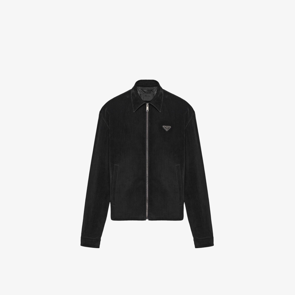 Prada Cotton Velvet Blouson Jacket