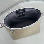 Gucci GG Emblem Small Bucket Bag — silver GG fabric - Image 3