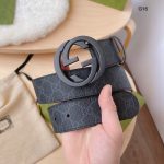 Gucci Interlocking GG Leather Belt – Matte & Classic Finishes - Image 2