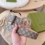 Gucci Interlocking GG Leather Belt – Matte & Classic Finishes - Image 3