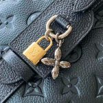 Louis Vuitton Monogram Empreinte Shoulder Bag & Matching Zipper Pouch – Deep Navy Edition - Image 4