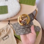 Gucci Interlocking GG Leather Belt – Matte & Classic Finishes - Image 5