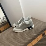 Luxury Serrated Sole Leather Sneakers - Image 2