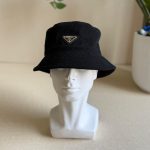 Prada Corduroy Bucket Hat – Triangle Logo - Image 11