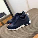 Luxury Serrated Sole Leather Sneakers - Image 6