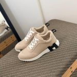 Luxury Serrated Sole Leather Sneakers - Image 5