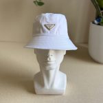 Prada Corduroy Bucket Hat – Triangle Logo - Image 13