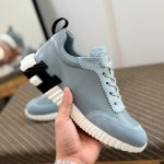 Luxury Serrated Sole Leather Sneakers - Image 4