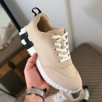 Luxury Serrated Sole Leather Sneakers - Image 14