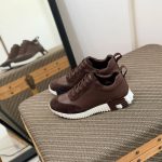 Luxury Serrated Sole Leather Sneakers - Image 9