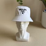 Prada Corduroy Bucket Hat – Triangle Logo - Image 9