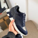 Luxury Serrated Sole Leather Sneakers - Image 7