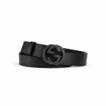 Gucci Interlocking GG Leather Belt – Matte & Classic Finishes