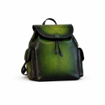 Berluti Patina Leather Backpack – Green Gradient