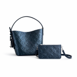 Louis Vuitton Monogram Empreinte Shoulder Bag & Matching Zipper Pouch – Deep Navy Edition