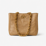 Valentino Garavani VLogo Chain Quilted Leather Tote