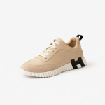 Luxury Serrated Sole Leather Sneakers