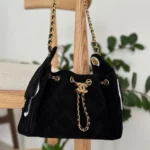 Chanel 25 Mini Hobo Bag 22cm – Purple Suede Calfskin, Gold Metal, Super Master - Image 3