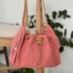 Chanel 25 Mini Hobo Bag 22cm – Purple Suede Calfskin, Gold Metal, Super Master - Image 8