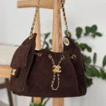 Chanel 25 Mini Hobo Bag 22cm – Purple Suede Calfskin, Gold Metal, Super Master - Image 10