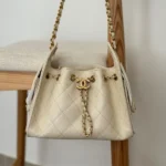 Chanel 25 Mini Hobo Bag 22cm VIP Light Beige