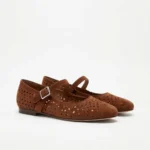 Alaïa Paris; Alaïa Cutout Suede Mary Jane Shoes