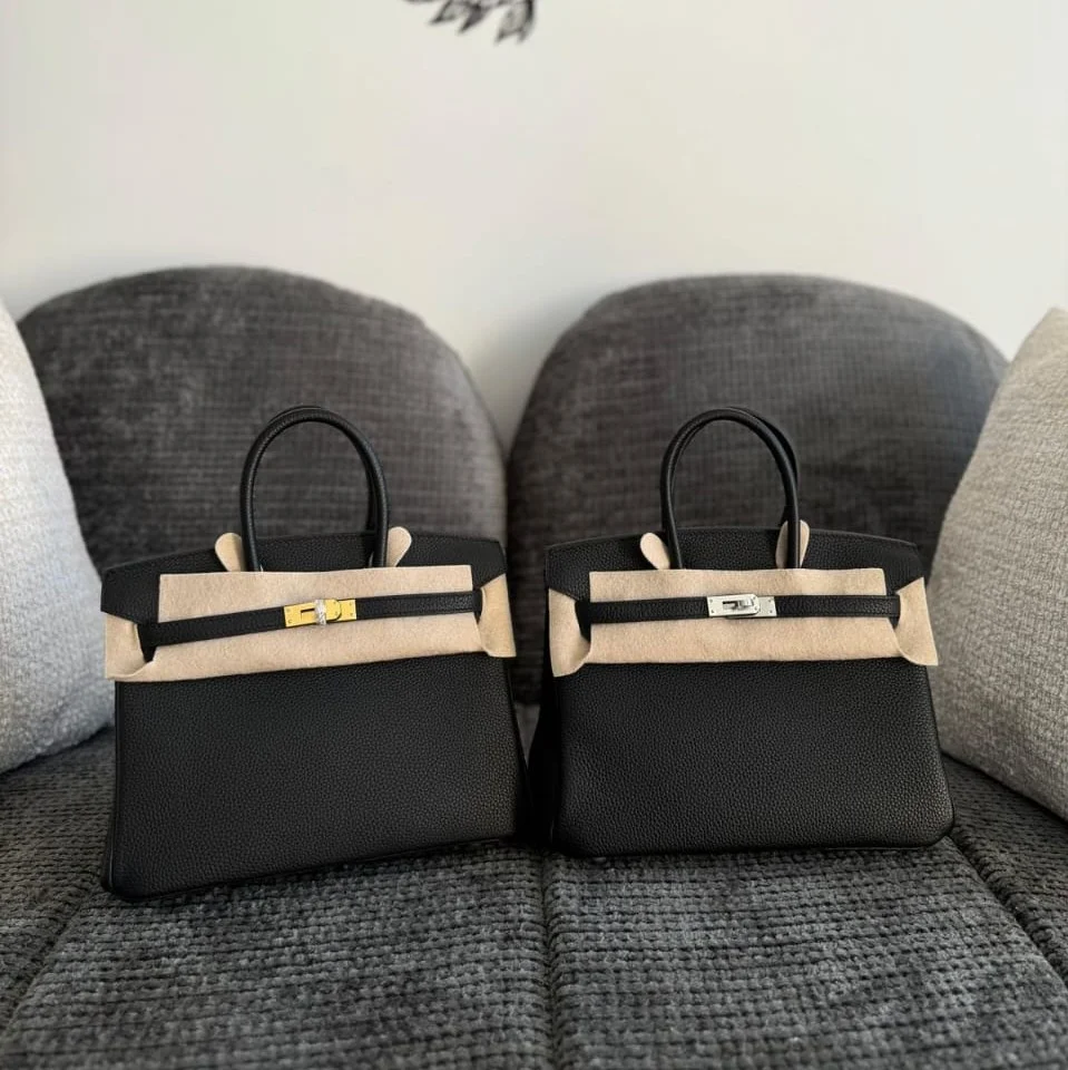Birkin-togo-leather-25-Black
