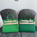 Birkin-togo-leather-25-Light-and-Dark-Green
