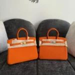 Birkin-togo-leather-25-Orange