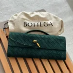 Bottega-Andiamo-Clutch-Dark-Green